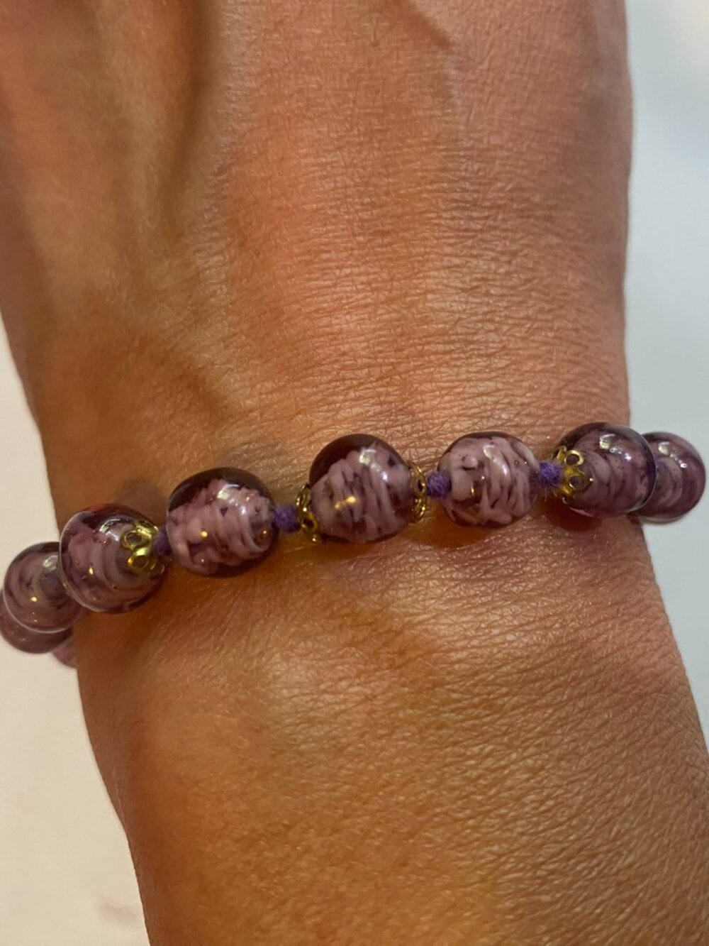 Vintage Murano glass bracelet- Made in Italy
